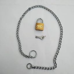 Steel Chain with btass Lock for Luggage Bags, Vehicles, Goods Safety (3 feet Chain)-image-33