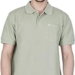 Men's Cotton Rich Polo T-Shirt | Regular Fit Solid Color Half Sleeve Tee | Stylish Collared T-Shirt for Men & Boys | Casual Wear Summer Polo Shirt-image-42