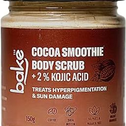 BAKE 2% Kojic Acid Coffee Smoothie Body Scrub For Pigmentation & Strawberry Skin | Tan Removal, Skin Exfoliation & Whitening | For Dark Knees, Elbows & Neck | 150g-picture-16