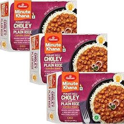 Haldiram's Choley with Plain Rice 375g x 3 | Minute Khana Rajma with Plain Rice | Quick Meals | Delicious Instant Food | Ready to Eat | Easy-to-Prepare Meals & Microwaveable | Ready to Cook Food-image-91