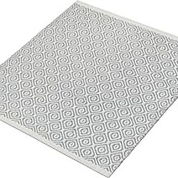 house of handmade™ Multipurpose Pooja Mat, Aasan Mats for Meditation, Formal Sitting Rug, Pure Cotton Thick Square Puja Matt. Size - 70X70 cm Grey-image-97