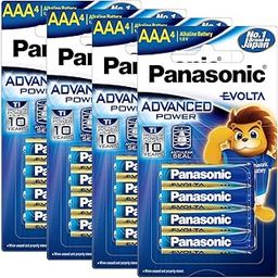 Panasonic Evolta AAA Alkaline Advanced Power, Extra Power Formula, no Mercury add, Anti-Leak Seal, Protects Power for up to 10 Years, Pack of 16-29