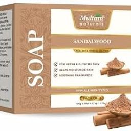 Multani Naturals Sandalwood Ayurvedic Soap for Men & Women | Handmade Herbal Bath Bar with Sandalwood Extract & Glycerin | Heals, Hydrates & Rejuvenates Dry Skin | Pack of 3 * 125g (375gm)-16