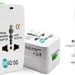 SKADIOO Universal Charger Adapter | 2 Years Warranty, 220V | Universal Travel Adapter All in One, International Travel Adapter, Multi Plug Adapter for 150+ Countries (2 USB Port - White)-picture-43