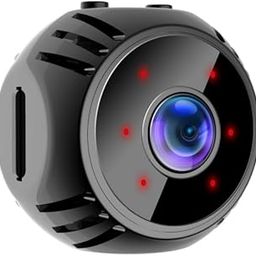 LIP N CHIC GLOW New Mini Camera HD 1080P Night Vision Battery Video Surveillance WiFi Smart Home Camera(Black).-image-99