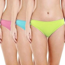Women's Cotton Bikinis (Pack of 3) Color May Vary-image-50