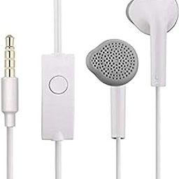 Original Wired Earphones For All Samsung Smartphones With Mic In Ear | Pure Bass Sound | One Button Multi-Function Remote | Comfort Fit | 6 Months Warranty (White)-21