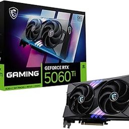 MSI GeForce RTX 5060 Ti 8G Gaming OC Graphic Card - NVIDIA GeForce RTX 5060 Ti GPU, 8GB GDDR7 128-bit Memory, 28 Gbps, PCI Express Gen 5 x16 Interface, Upto 2647 MHz, STORMFORCE Fan-11