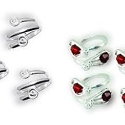 Kamada's Designer colorful Toe ring-image-15