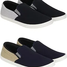HOTSTYLE Men's Multicolor 9 Canvas- 9 UK (=ComboPack of 2)-picture-5