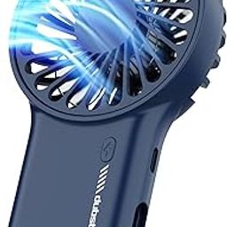 Dubstep Flo-F1 Mini Handheld USB Rechargeable Desk Cooling Fan with 3x Speed Mode, Foldable Hook & Stand, 8000 RPM, 3 Speed, Powerful Mini Fan for Travel, Office, Kitchen, Lightweight & Quiet (Blue)-image-80