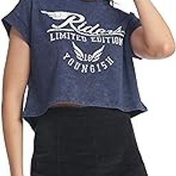 Womens Crop TOP Cotton Printed Tshirt-image-2