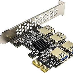 CALANDIS™ Pci-E Adapter Card 1x to 4 Ports Durable Accessory Portable for Windows 10 7 Black | Port Expansion Cards | Interface/Add-On Cards | Computer Components & Parts-13