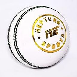 NE NEPTUNE Tournament Cricket Leather Ball White, 4 Piece-image-39