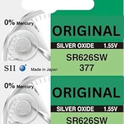 SR626SW 377 Silver Oxide Watch Batteries, 1.55V, Pack of 2, Made in Japan-image-18