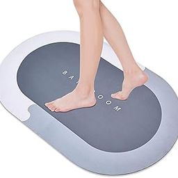 Floor Mat, Doormat, Bathroom Carpet Cushion Mat Bathroom mat Water Absorbing Non Slip Floor mat Quick Drying Water for Home Diatomite Door Mat Soft Silicone Super Absorbent-image-11