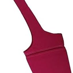 URBAN STORE Yoga Mat Carrier Backpack Zipper Closure Dance Pad Bag with Phone Pocket Red-image-28