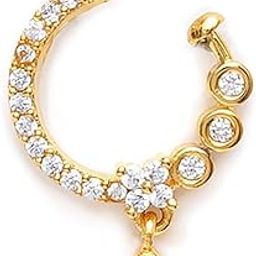 AD Stone Diamond Nosepin for Women-12