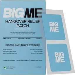 BIGME Hangover Relief Patch for Alcohol Recovery | Natural Morning Recovery Patch with DHM, Milk Thistle, NAC, Vitamin B Complex, Vitamin C & CoQ10 | Liver Detox & Energy Support | 12 Transdermal Patches-image-27