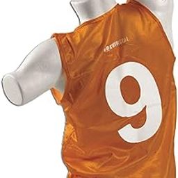 Kwik Goal Numbered Vest (Orange, Adult),18 count-image-12