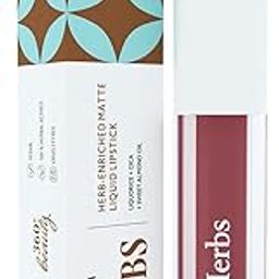 Just Herbs Ayurvedic Creamy Matte Long Lasting Liquid Lipstick, Lightweight & Hydrating Lip Colour with Liquorice & Sweet Almond Oil - Soft Pink Berry-5