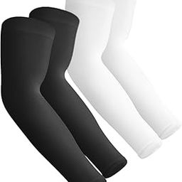 2 Pairs Arm Warmer Sleeves UV Protection UPF 50 Sun Sleeves for Men Women Youth-image-93