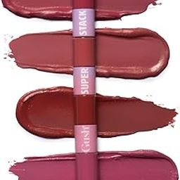 Gush 4 In 1 Matte Liquid Lipstick, Waterproof & Smudgeproof, Non Sticky & Non Drying, Highly Pigmented, Long Lasting Hydrating Formula With Shea Butter & Jojoba Oil To Prevent Dryness (Pink-8.4ml)-image-51