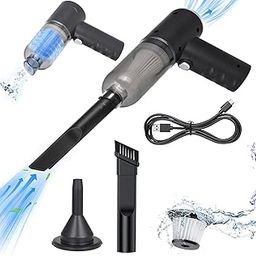 Allextreme 3IN1 Portable Car Vacuum Cleaner with Blower USB Rechargeable Wireless Handheld Car Vacuum Cleaner Traveling, Camping Reusable,Portable,Rechargeable Vacuum with Blower (1 Set)-picture-20