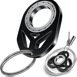 Rotatable Keychain, Fidget Keychain, Spinning Keychain Fidget, Fidget Keychain for Adults, Metal Fidget Spinner Keychain Toys for Key-image-5