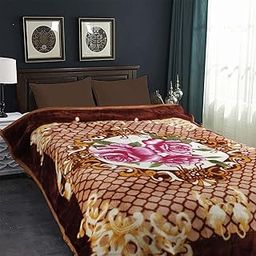 EVOLIFE Premium Super Soft Plush Single Bed Blanket | Mink Printed Heavy Woolen Blanket for Winter | Ultra-Soft Quilt, Comforter, Rajai for Kids & Adults | Warm & Cozy Blanket (58x87 inches) (Brown)-14