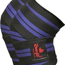 ROARFIT 2.5 Meters Knee Wraps Especially Designed for Powerlifters, WEIGHTLIFTERS and Bodybuilders Available for Men & Women (Blue Black)-picture-32
