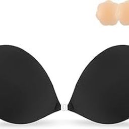 Adhesive Strapless Bra for Women Sticky Invisible Push up Silicone Bra for Backless Dress Upgraded Clasp Bras.-picture-6