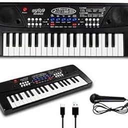GEEKY KIDZ | 37 Keys Music Keyboard Piano with mic | Beginner Friendly | Rechargeable| 8 Tones | 8 Rhythms| 6 Demo Functions | Portable| Improve Cognitive Development and Creativity.-15