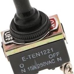 UJEAVETTE 6xE-TEN1221 15A/250V AC 4 Terminals 2 Position ON/OFF Rocker Toggle Switch-image-46
