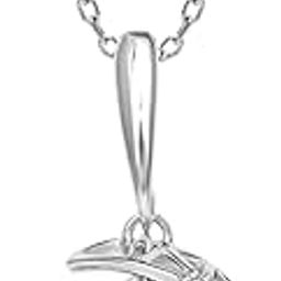 925 Silver Filigree Pearl Crescent Pendant with Chain | Gifts for Girlfriend, Gifts for Women and Girls |With Certificate of Authenticity and 925 Stamp | 6 Month Warranty*-image-3