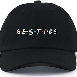 Women's Cotton Baseball Adjustable Besties Cap (Black;Free Size) (Pack of 1)-picture-8
