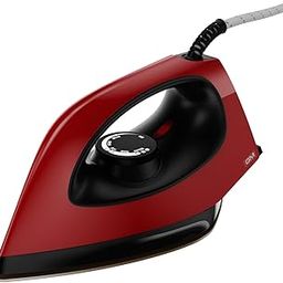 GM Orca Premium 1100 Watt Dry Iron Press | Dual Layer German Non-Stick Soleplate | 2 Year Manufacturer Warranty | 1.8 Meter Wire with 360° Swivel Cord | Shock Proof Body with Wider Sole Plate - Red-picture-10
