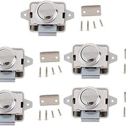 LICHTS® Push Button Cupboard Catch Lock Latch for Motorhome Boat 5Pcs|Motors | Parts & Accessories | RV, Trailer & Camper Parts |5Pcs Push on Lock Latch With Accessories-22