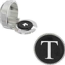 18K White Gold Colour Plated Snap on Button Cover Cufflinks for Men - Stylish Accessories for Casual & Formal Shirts - Ideal Wedding, Birthday, & Anniversary Gift --image-83