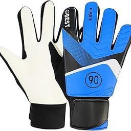 ATORSE Goalkeeper Gloves Strong Grip Rubber Nonslip Thickened Soccer Gloves for Kids 7 Blue-image-83