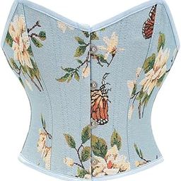 Women’s Printed Jacquard Corset | Short Bust Body Shaper with Adjustable Straps-picture-11