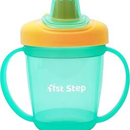 1ST STEP BPA Free Anti-Spill Hard Spout Baby Sipper Cup with Twin Handle & Cover - 250ml (Mint Green)-20