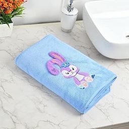 MAXOSHINE Microfiber Kids Bath Towels Quick Dry Super Absorbent Super Soft Bath Towel for Babies Toddler-Baby Towel for Boys and Girls (Blue, Pack of 1)-image-78
