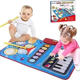 Star Impex Toys Musical Piano Mat Toddler Toys, 2 in 1 Piano Drum Play Mat - Music Toy 12-18 Months | Birthday Gifts for 1 2 3 Year Old Boys & Girls-picture-10
