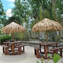 UJEAVETTE Thicked Artificial Thatch Roofing DIY Projects Outdoor Fireproof Roof Thatch-23