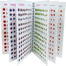 Sunaina (Original) Spiral Multicolor Round Tikka Bindi Sticker Kumkum || Forehead Golden/Silver 2 in 1 Crystal Stone Bindi Book for Women & Girls (Pack of 948 Bindis)-21