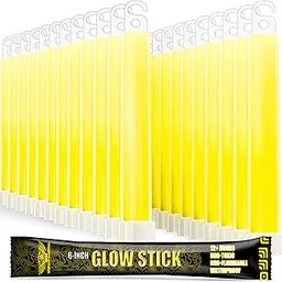 EVERLIT Survival Emergency Glow Sticks- 6 Inches Light Sticks for First Aid Kit, Survival Kit, Camping, Hiking, Outdoor, Disasters, Emergencies Up to 12 Hours Duration… (24 Pack, Yellow)-image-60