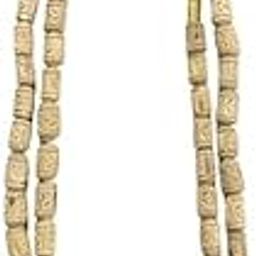 Generic Original Tulsi Kanthi Mala with Radha Name | Fancy Desing Kanthi Mala | Handmade Natural Tulsi Kanthi Manufacturing in Vrindavan (1 Round)-image-3