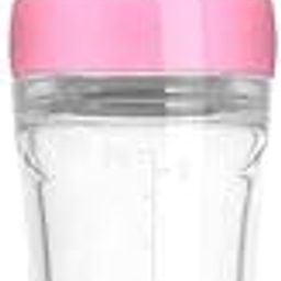 The Moms care Feeding Spoon with Squeezy Food Grade Silicone Feeder Bottle, for Infant Baby, 90ml, Color Pink-image-50