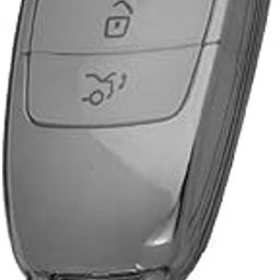 JVCV® Soft TPU Transparent Cover Compatible with Benz E Series Smart Key (Transparent Black)-image-46